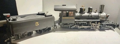 Bachmann  1:20.3 Narrow Gauge 2-8-0 Consolidation Locomotive Deadwood Central #5 - Image 1 of 4