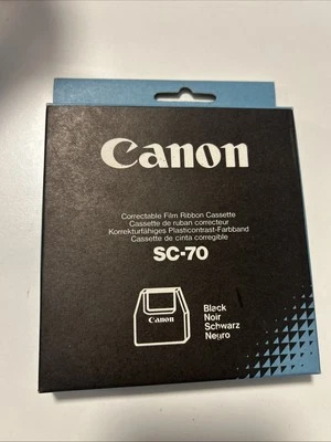 NOS Canon SC-70 Correctable Film Typewriter Ribbon Cassette, Black NEW SEALED - Image 1 of 2