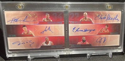 2024 Panini Silhouette Franchise Greats Houston Rockets Booklet  /10 6 Autos - Image 1 of 2