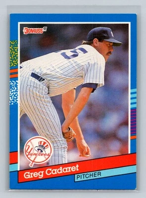 1991 Donruss #236 Greg Cadaret New York Yankees Baseball Card - Image 1 of 2