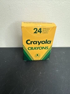 Vintage Crayola Crayons 24 Binney Smith Made in USA New in Original Box - Picture 1 of 3