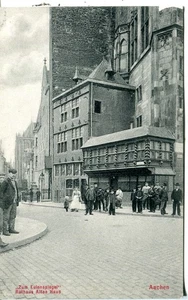Germania AK Aquisgrana - Zum Euleniegel ristorante Streetview vecchia cartolina - Foto 1 di 4