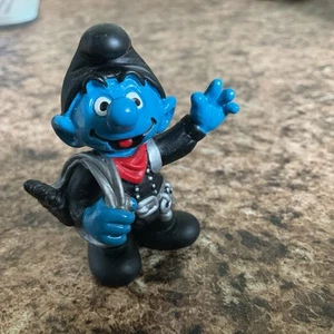 Vintage Chimney Sweep Smurf Rare Figurine PVC Toy Figure - Bild 1 von 4