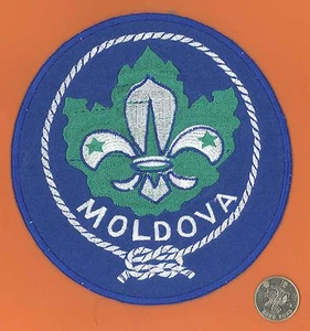 SCOUTS OF MOLDOVA - Scout Association Official Emblem Backpatch (Jacket Badge) - Picture 1 of 1
