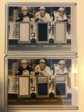 12-13 ITG In The Game Heroes & Prospects MARK SCHEIFELE LOT(2) Trios Silver Gold