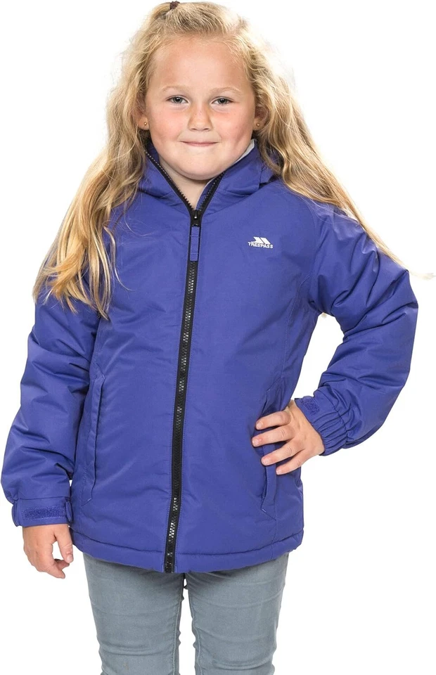Trespass Staffie Children Waterproof girls jacket violet / purple 3-4 years