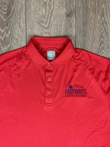 Callaway Polo Shirt Men’s Red Short Sleeve Button Flag Army Warriors Opti-dri - Picture 1 of 9
