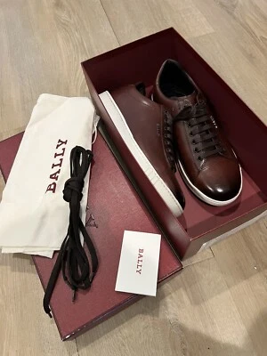 Bally Nuevas Zapatillas de Cuero Zapatos US 7 Willie Foto 1 de 4