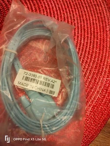 72-3383-01 Rev. A2 Cisco Rollover Console Cable Blue DB9 to RJ45 6 @ - Photo 1/2