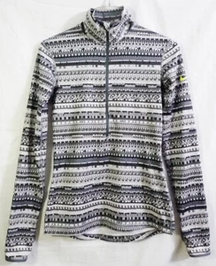 Nike Pro Dri-Fit Gray Printed Half-Zip Pullover size Small - Picture 1 of 11