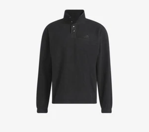Chaqueta Pulóver Adidas Polar Vellover Negra Para Hombre Talla Grande Nueva Con Etiquetas - Imagen 1 de 5