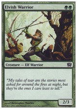 Magic the Gathering MTG Elvish Warrior (240) Ninth Edition   LP