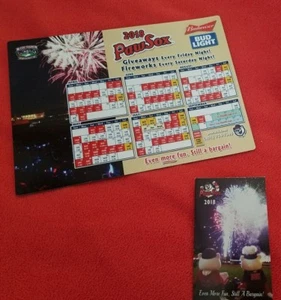 2018 Pawtucket Pawsox Magnet Schedule and Pocket Schedule - Picture 1 of 3