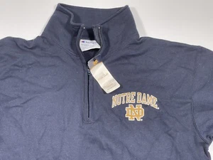 Neu mit Etikett Champion Herren 1/4-Reißverschluss Pullover Jacke Notre Dame Medium - Bild 1 von 9