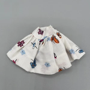 Vintage 11" Mode Puppe Kleidung Rock Schmetterling Blumen 60er Jahre Handarbeit - Bild 1 von 5