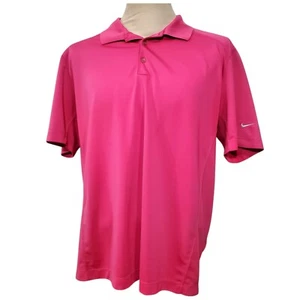 Nike Golf DRI-FIT Polo Shirt Fuchsia Mens Size XL - Picture 1 of 16