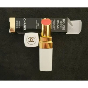 NEW Chanel Shade 916 Flirty Coral Hydrating Rouge Coco Baume Lip Balm - Picture 1 of 1