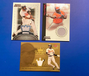 2005 Miguel Tejada (2) Bowman Sterling Game-Worn +Fleer Ultra King /150-NMMT