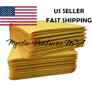 6"x9" Kraft Bubble Mailers Padded Envelopes Bags Shipping 10/25/50/100/250ct - Picture 1 of 6