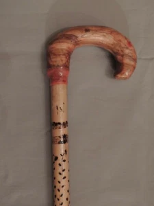Wooden hand made and carved walking stick height 100cm 12/15/2016 - Picture 1 of 12