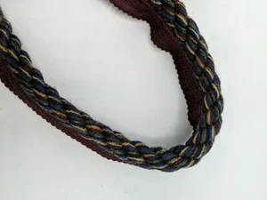 Trimming For Drapes Craft Projects (3 Yard Lot) Navy Green Blue Burgundy Cream - Picture 1 of 7