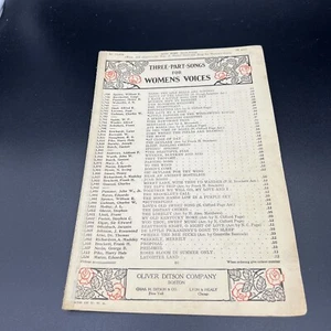 1922 Sheet Music  "Goin' Home"  3-part Songs For Women’s Voices Oliver Ditson Co - Picture 1 of 3