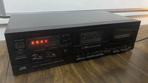 JVC TD-W11X Vintage Twin Stereo Cassette Tape Deck Dolby Black- Read - Picture 1 of 12
