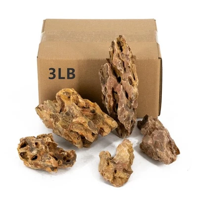 Aquariums Stones Natural Rocks 3Lb Aquarium Rock for Fish Tank AquascapingAqu... - Image 1 of 4
