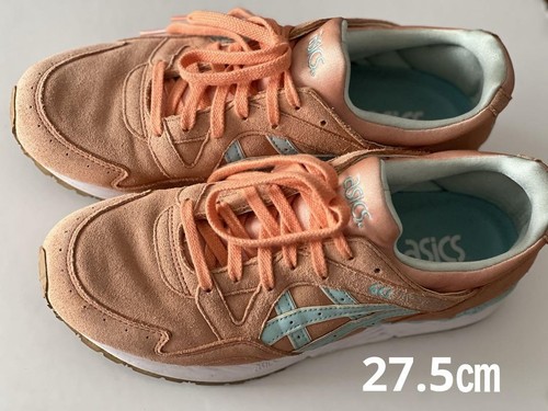 Sneakers uomo Asics rosa blu scamosciate taglia 9 5 ottime usate