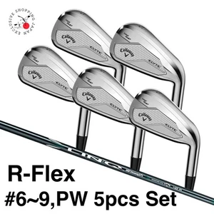 Callaway ELYTE MAX FAST Iron 5p Set #6~9,PW R-Flex LIN-Q GREEN 40 Graphite Shaft - Picture 1 of 10