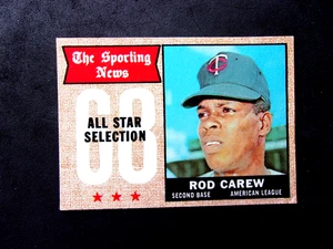 $1.03 SHIPPING .1968 TOPPS #363 ROD CAREW ALL STAR..NO CREASES.CORNER DING.TWINS - Picture 1 of 2