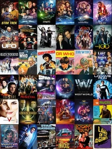 Listado múltiple Clásico TV Serie Ciencia Ficción Placas de Metal Letreros Cartel Imágenes - Imagen 1 de 38