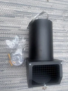 Ventilación de pared con capucha de 8 pulgadas con pantalla y amortiguador, pared exterior de acero galvanizado - Imagen 1 de 7