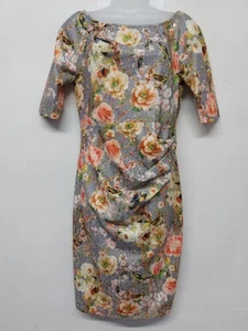 Jolie Moi Ladies Dress 12 New With Tags Multicolour Ruched Sequins Wedding Guest - Picture 1 of 14