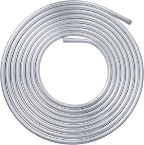 Tubo en espiral de aluminio OD vigoroso de 1/2", tubo redondo sin costuras de 10 pies, plateado - Imagen 1 de 7