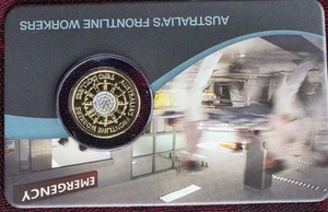 2022 AUSTRALIA'S FRONTLINE WORKERS UNCIRCULATED CARDED $2 COIN - Bild 1 von 4