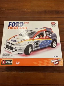 Burago Ford Focus WRC Rally 2001 Metall Modellbausatz Maßstab 1:18 Die Cast - Neu - Bild 1 von 8