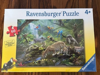 Ravensburger Rainforest Animals - 60 Piece Jigsaw Puzzle - Image 1 of 2