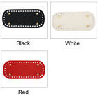 Oval Long Leather Bottom Board With Holes For DIY Knitted Bag Parts Accessories