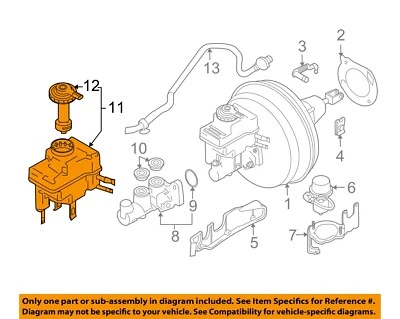 Used Brake Master Cylinder fits: 2008 Bmw 528I  Grade A - Image 1 of 3