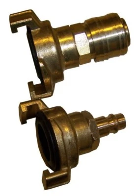 TERRASHOP Set Adapter Klauenkupplung Geka auf Stecker / Kupplung Druckluft DN 7.2, .482