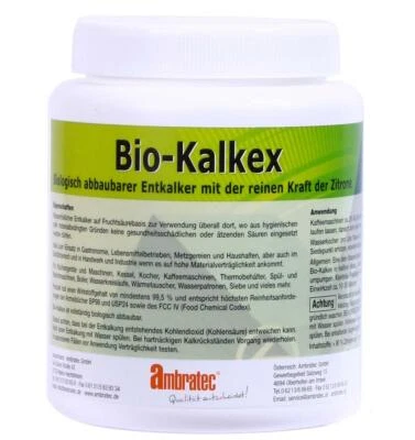 Ambratec Bio-Kalkex biologischer Entkalker für Kaffemaschinen und mehr 500g - Bild 1 von 2