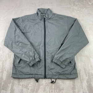 Vintage Gap Jacket Men Medium Grey Windbreaker Lined Vented Y2K Retro Full Zip - Picture 1 of 14