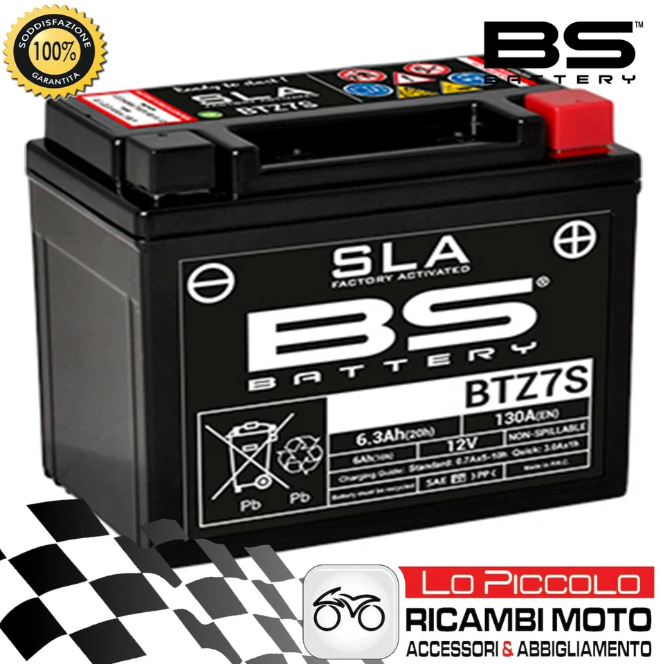 BATTERIA BS-BATTERY BTZ7S = YTZ7S KAWASAKI ZX10R Ninja 1000 2011-2015 Foto 1 de 1