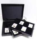  3 Tray BLACK Display Box to Hold 24 PCGS NGC Slabs & Other Certified Coin Slabs