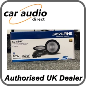 Alpine S-Serie S2-S80C - 8" 260 Watt 2-Wege Komponenten-Türlautsprecher mit Hochtöner - Bild 1 von 1