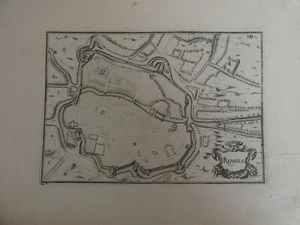 Plan XVIIe Rennes Ille-et-Vilaine Bretagne Tassin vers 1634 - Picture 1 of 1