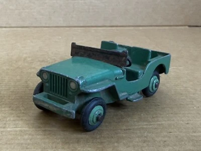 Jeep Universal Dinky Toys, Nº 25Y, Escala 1:43, Raro, Años 50, Verde, Resto. Foto 1 de 4