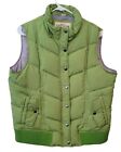 New York Classics Puffer Vest Womens XL Green Zip Snap Pockets 55% Down
