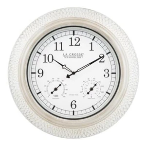 La Crosse Technology Wall Clocks 21" Round Classic Metal AA Batteries Glass - Picture 1 of 8